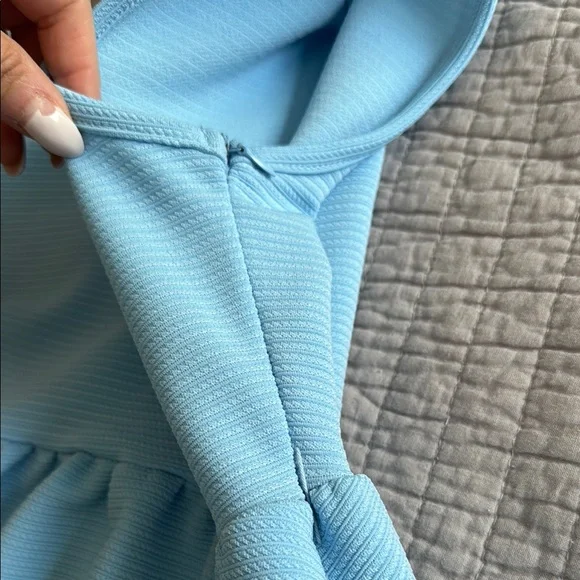 Blue Sleeveless Kids Dress - Picture 4 of 5